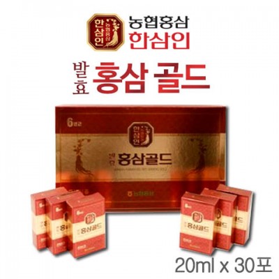 [한삼인] 발효홍삼골드 20ml x 30포