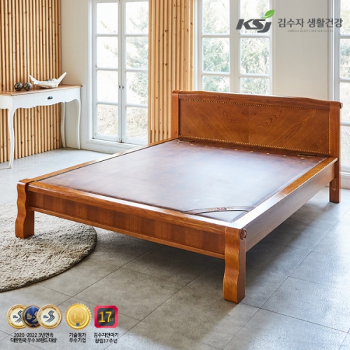 [김수자생활건강] 프리미엄 황토숯볼 돌침대 퀸 2500Q (배송 설치비 무료)