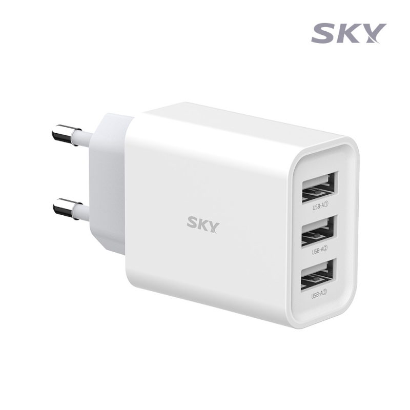 [스카이] 필 18W USB 3포트 멀티 충전기 저속 C3 상품이미지