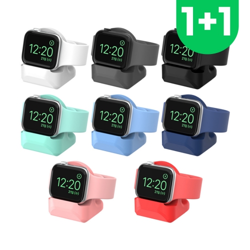 [1+1][스카이] 애플워치 실리콘 충전 거치대 8색상