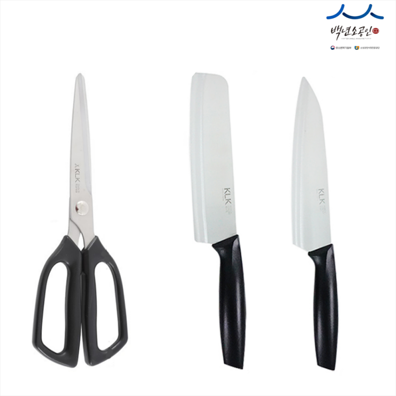 [1+1] 100년소공인 명인 양손주방가위+쉐프 또는 야채 식도 택 1 상품이미지