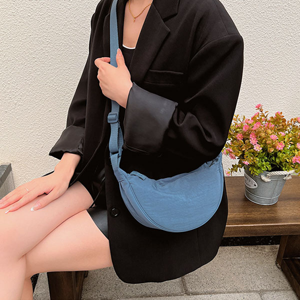 [1+1][지브로와] 캐주얼 패턴 여행 일상 운동 남녀 공용 투웨이 U 크로스 바디백 상품이미지