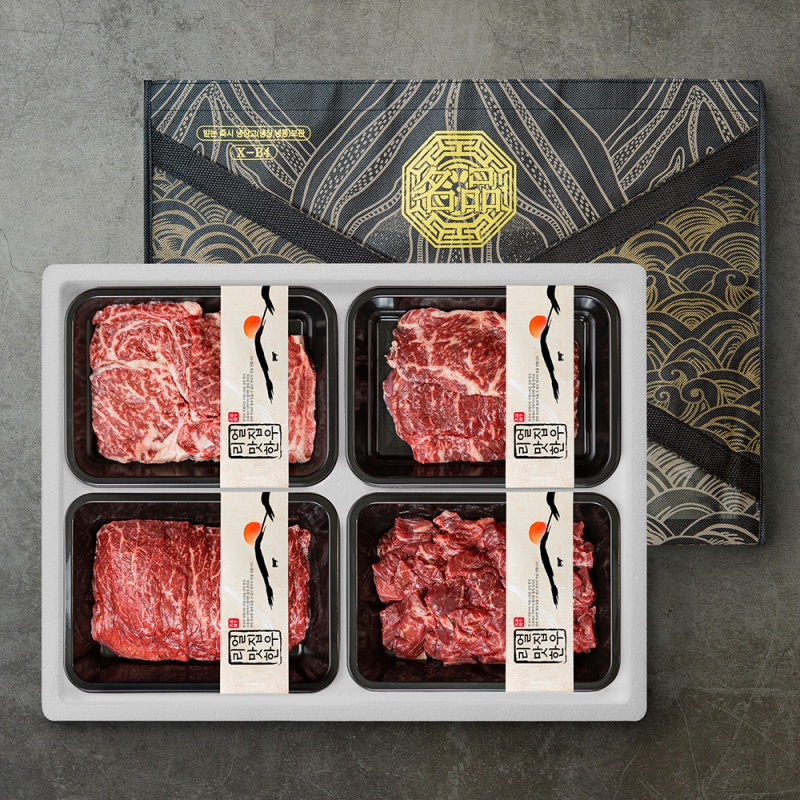 맛집 한우 1등급이상 한정판 구이 정육세트(등심/불고기/채끝/제비추리/업진살/부채살/국거리) 상품이미지