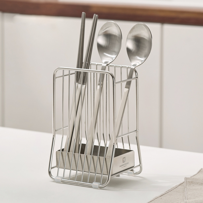 바겐슈타이거 스텐 수저꽂이 와이어 수저통 2size 상품이미지