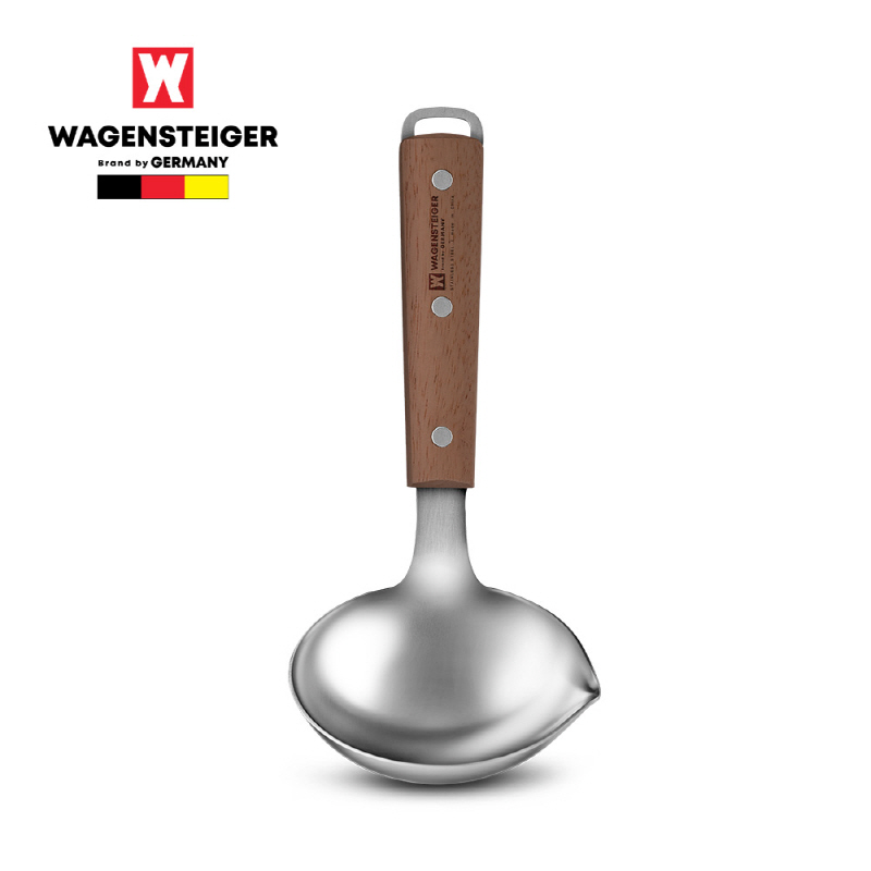 [바겐슈타이거]_스텐304 손잡이 우든 레이들(스파우트-물코O) 상품이미지