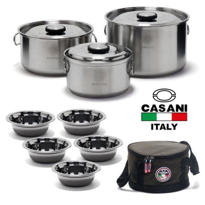 [까사니]_네이처 스텐코펠_3-4인용냄비(특소/소/중-1P씩)/대접5P/휴대용가방(보온/보냉) 상품이미지