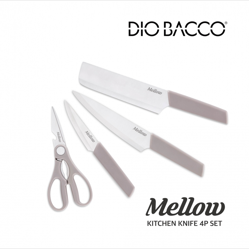 [디오바코] 멜로우 칼 4종세트(중식도/식도/과도/가위) 상품이미지