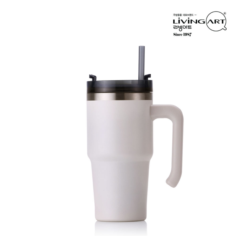 [디오바코] 퓨어 대용량 텀블러 600ml(+빨대) 상품이미지