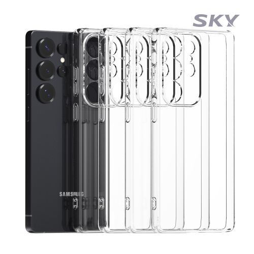 [스카이][4개입] 변색방지 투명 폰 케이스 갤럭시 S25 S24 S23 플러스 울트라 엣지/아이폰 16 15 14 프로 맥스