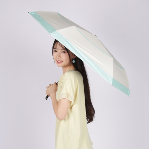 키자와 명품 초경량 더블 보더 자동 3단 암막 튼튼한 우산겸용 양산 AEX53FD-063PI