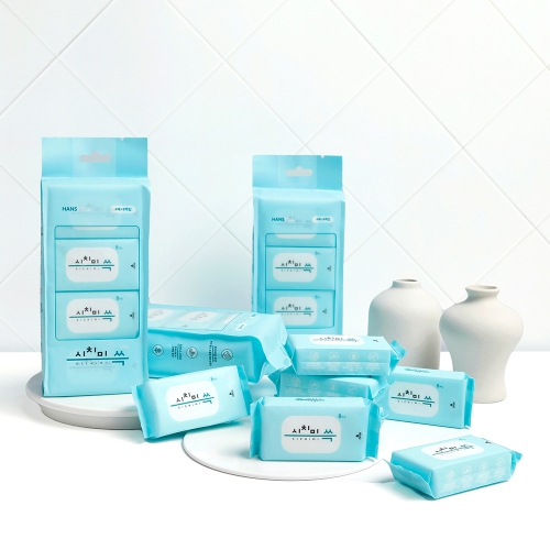 지브로와 시치미 쓱 휴대용 초미니 물티슈 여행용 일회용 소형 포켓 8팩x3봉