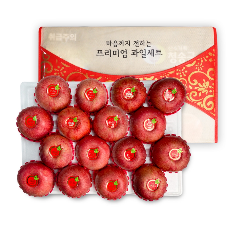 [오늘신선] 경북 청송 명절선물 프리미엄 과일선물 사과세트 2.5kg/5kg 모음 상품이미지