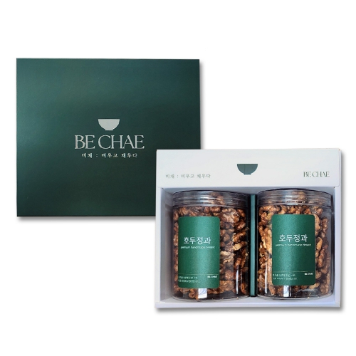 ;2025년 추석 선물세트] 비채 호두정과 선물세트(150gX2개)