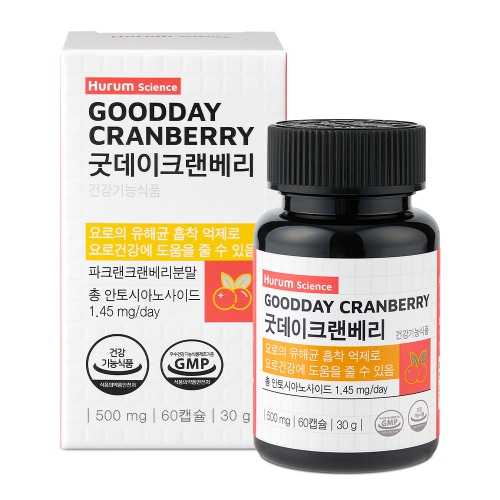 [휴럼사이언스]굿데이 크랜베리 30mg x 60캡슐