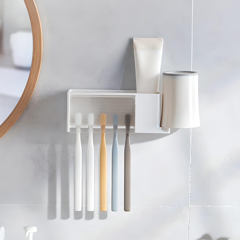 [레토] 무타공 칫솔꽂이 칫솔거치대 5구 칫솔걸이 (LBR-TH01) 상품이미지