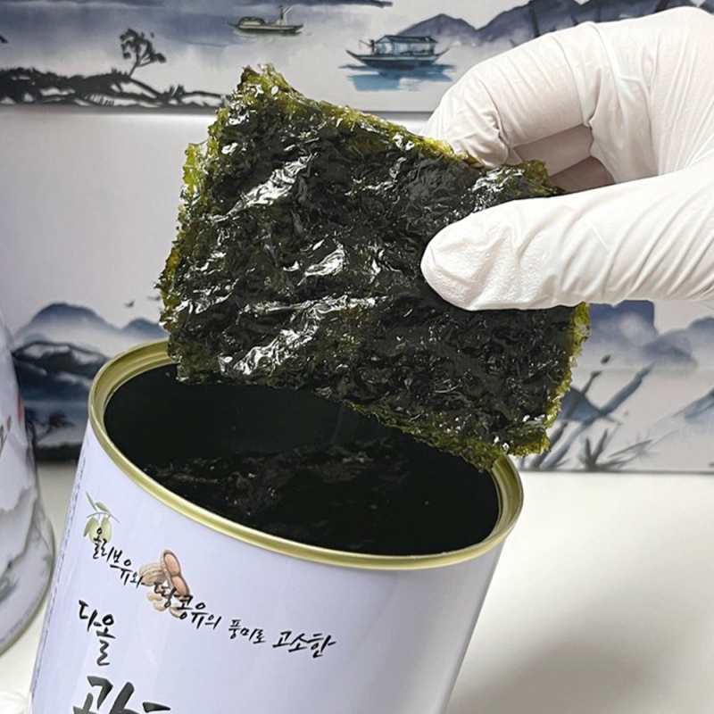 지브로와 다올 광천김 캔세트 VIP 3호 36g X 3캔 고급 선물박스 포장 상품이미지