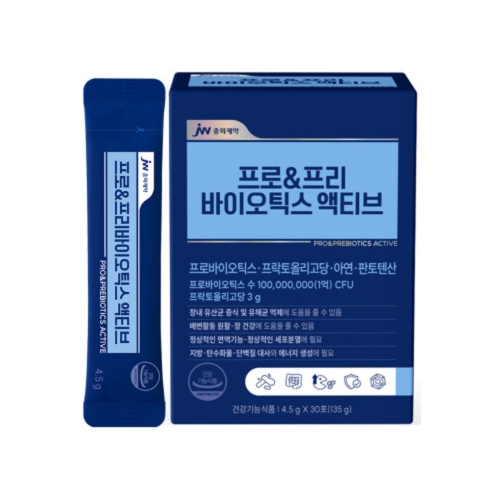 [JW중외제약] 프로&프리바이오틱스 액티브 (4.5g x 30포)