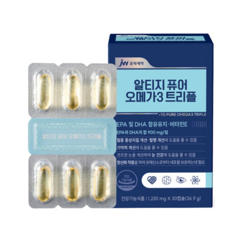 [JW중외제약] 알티지 퓨어 오메가3 트리플 (1230mg x 30캡슐) 상품이미지