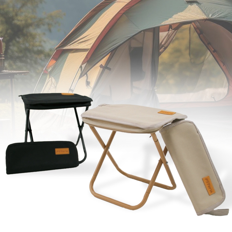 핏테라 1초 뚝딱의자 블랙+베이지 1세트 캠핑 등산 낚시 산책 피크닉 필수템 상품이미지