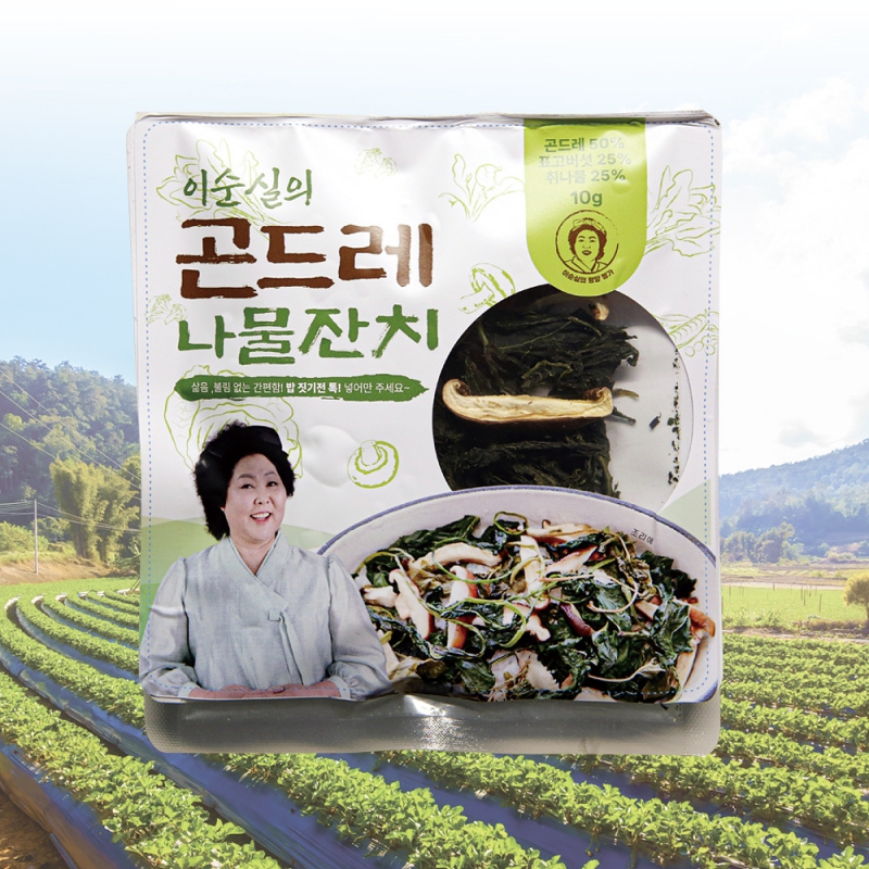 이순실의 곤드레 취나물 표고버섯 나물 잔치 10g X10팩 30 인분 나물 무침 된장 비빔밥 잡채 활용 상품이미지