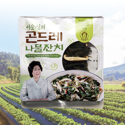 이순실의 곤드레 취나물 표고버섯 나물 잔치 10g X10팩 30 인분 나물 무침 된장 비빔밥 잡채 활용
