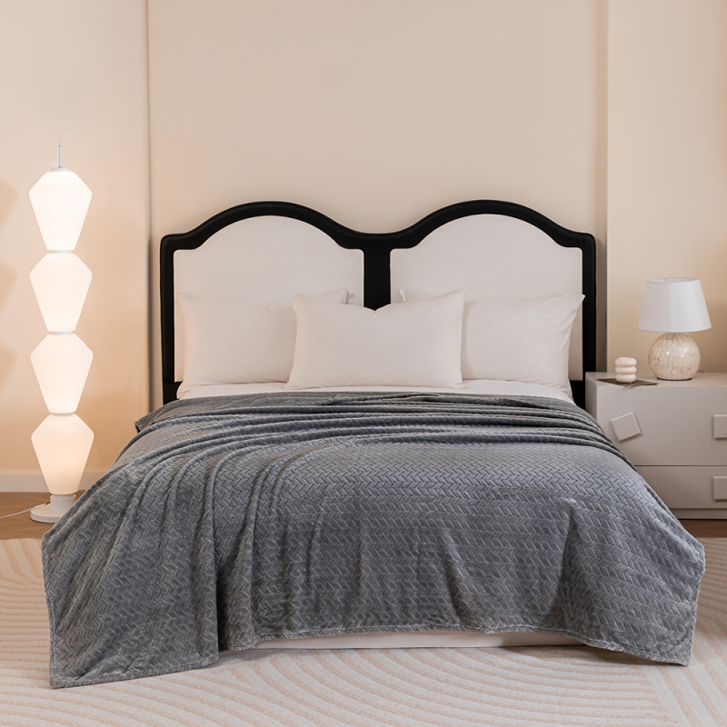 [디베네] 극세사 밍크 담요 특대형 200 x 230 (색상 : 핑크 아이보리 브라운 그레이) 상품이미지