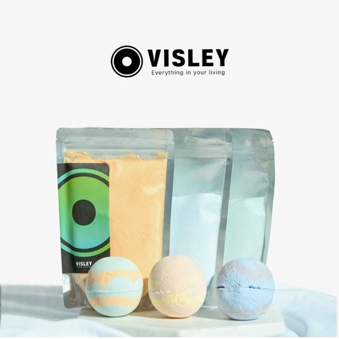 [VISLEY] 버블 더스트 입욕제 파우더 300g 3종 모음 상품이미지
