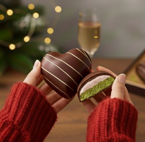 지브로와 파스타치오 코튼 솜사탕 하트 초콜릿 130g