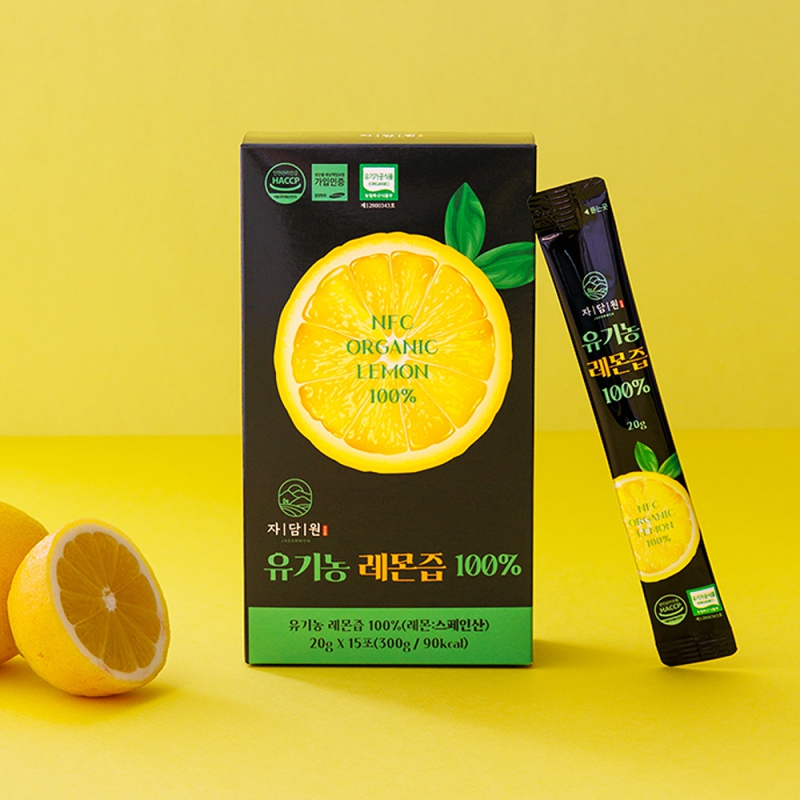 자담원 유기농 레몬즙 100%  20g x 15포 상품이미지