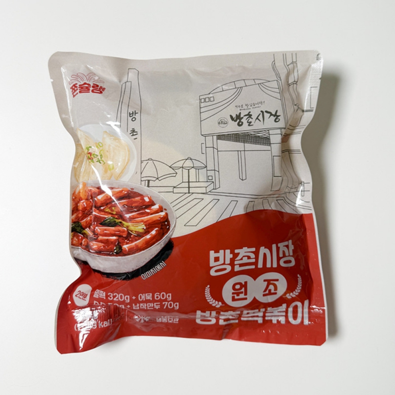 지브로와 대구 방촌시장 명물 방촌 떡볶이 500g * 2봉 ( 밀떡+어묵+납작만두+소스 ) 상품이미지