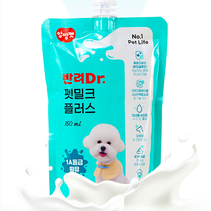 앙팡펫 반려닥터 1A등급 원유 펫밀크 플러스 150ml x 10입 상품이미지