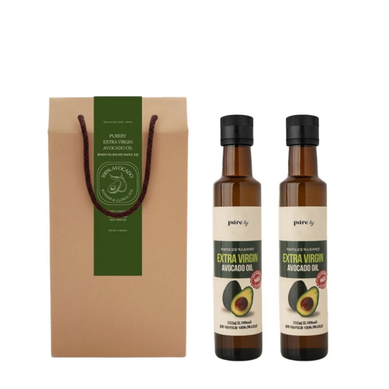 100% 엑스트라버진 아보카도 오일 250ml x 2입 선물세트 상품이미지