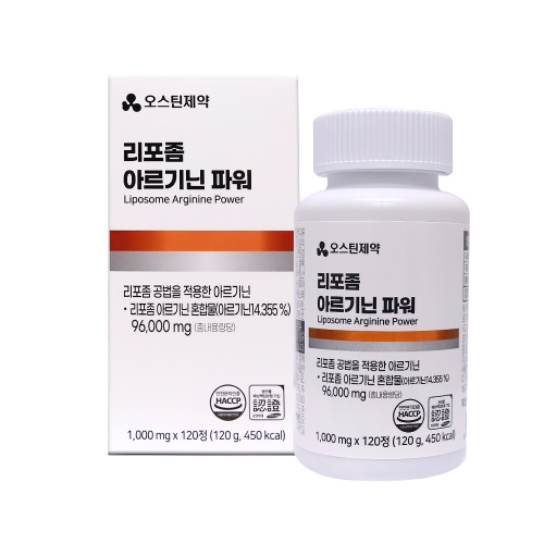 [오스틴제약] 리포좀 아르기닌파워 1,000mg X 120정