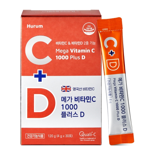 영국산 비타민C 1000+비타민D 4g x 30포
