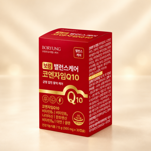 [보령컨슈머헬스케어] 보령 밸런스케어 코엔자임Q10 500mg x 30캡슐