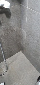 샤워기 부스 곰팡이 제거했어요