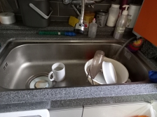 설거지하고 정리했어요