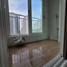 물청소후 공중부양