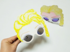 종이박스로 엘사가면만들기