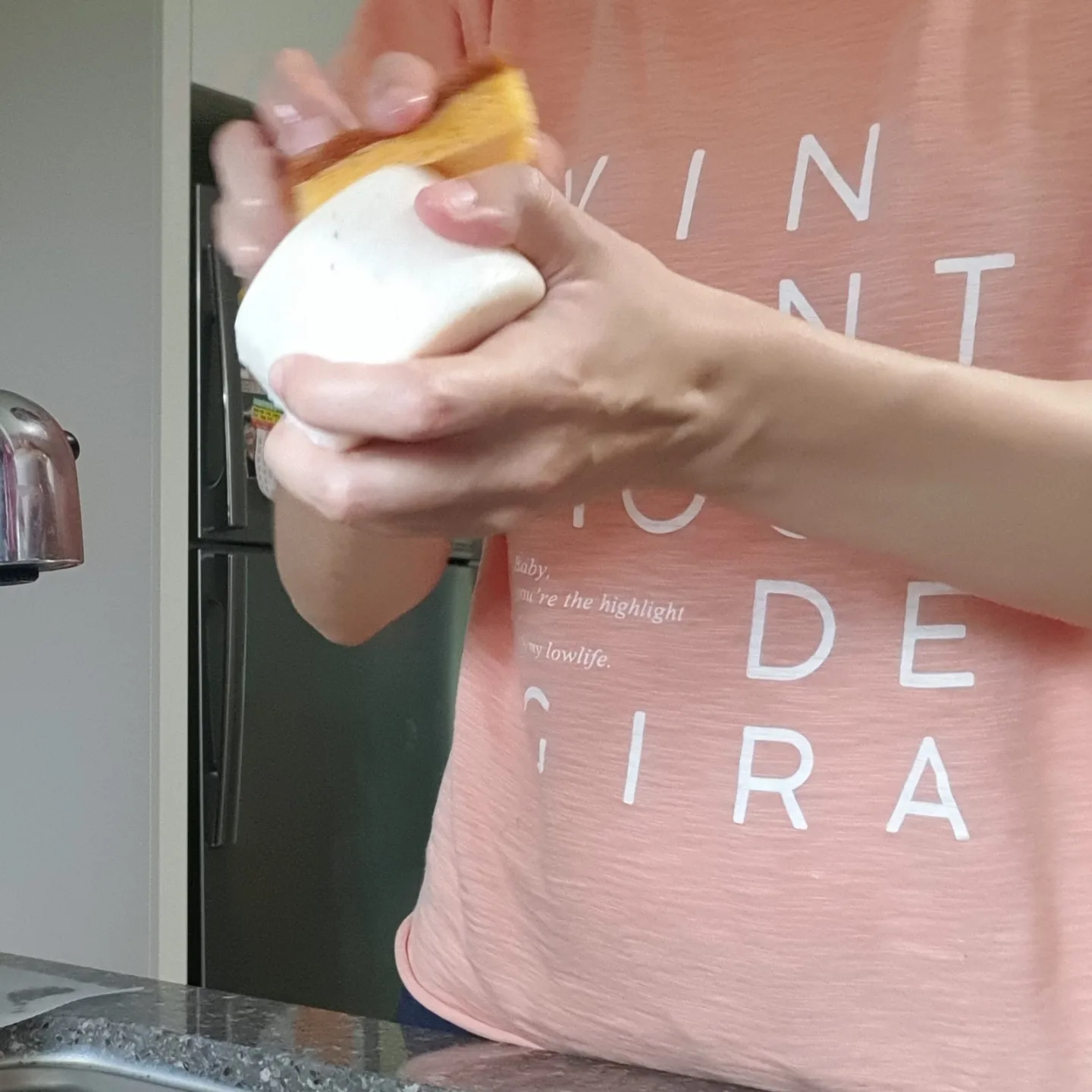 친환경수세미사용