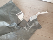 택배 비닐봉지 스티커 제거