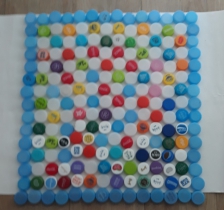 플라스틱 병뚜껑 아트^^