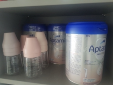 분유와 젖병정리 ㅡ 