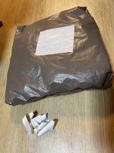 택배비닐 송장 제거