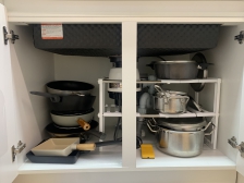 싱크대 하부장 정리했어요