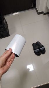 유리병 라벨스티커 머리카락 제거 스티커로 활용