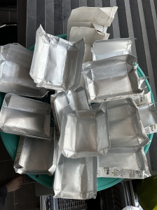 주부나라  보낼 우유팩 정리