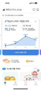 가스 사용량 실시간 확인