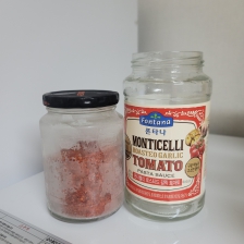 파스타병 깨끗히 라벨 제거해 말려 재활용