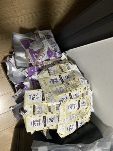 오늘도 멸균팩 분리수거 완료!!